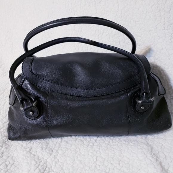 Philosophy di Alberta Ferretti Vintage Black Leather Designer Bag Ultra Soft - Picture 2 of 8